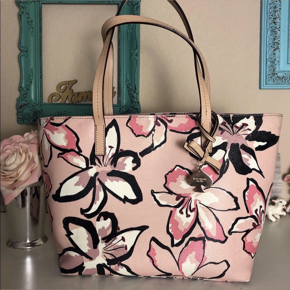 Kate spade floral tote bag